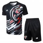 Chandal del Sao Paulo Manga Corta 2025-2026 Negro - Pantalon Corto