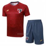 Chandal del Sao Paulo Manga Corta 2025-2026 Rojo - Pantalon Corto