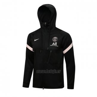 Chaqueta con Capucha del Paris Saint-Germain 2021-2022 Negro