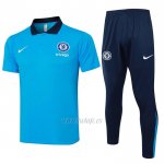 Conjunto Polo del Chelsea 2024-2025 Azul