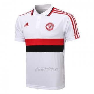 Polo Manchester United 2021-2022 Blanco