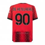Camiseta AC Milan Jugador De Ketelaere Primera 2023-2024