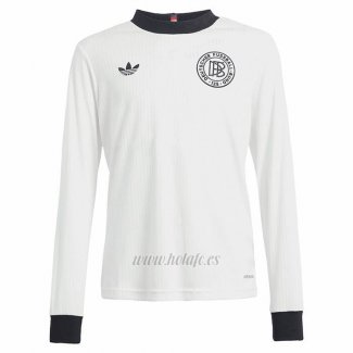 Camiseta Alemania 125 Aniversario Manga Larga 2025 Blanco