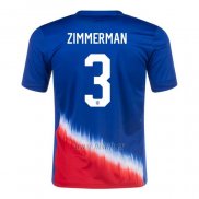 Camiseta Estados Unidos Jugador Zimmerman Segunda 2024