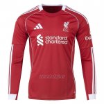 Camiseta Liverpool Primera Manga Larga 2025-2026