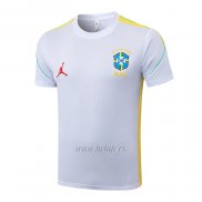 Camiseta de Entrenamiento Brasil 2026-2027 Blanco - Pantalon Corto