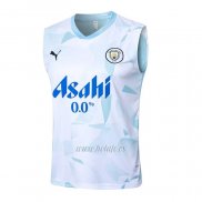 Camiseta de Entrenamiento Manchester City Sin Mangas 2024-2025 Azul
