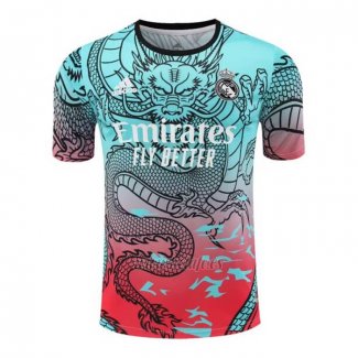 Camiseta de Entrenamiento Real Madrid Dragon 2024-2025 Verde y Rojo