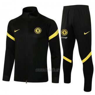 Chandal de Chaqueta del Chelsea 2021-2022 Negro