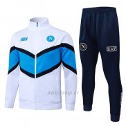 Chandal de Chaqueta del Napoli 2025-2026 Blanco Azul