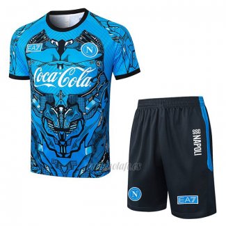 Chandal del Napoli Manga Corta 2025-2026 Azul - Pantalon Corto