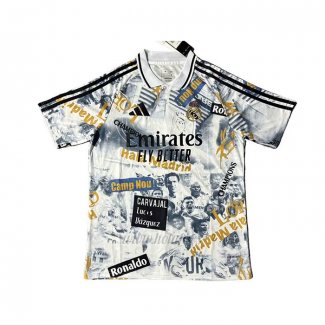 Tailandia Camiseta Real Madrid Special 2025-2026 Blanco Amarillo