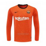 Camiseta Barcelona Portero Manga Larga 2020-2021 Naranja