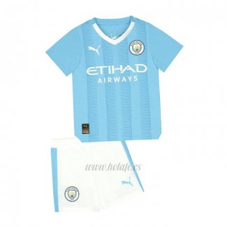 Camiseta Manchester City Primera Nino 2023-2024