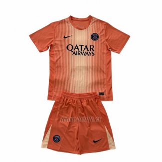 Camiseta Paris Saint-Germain Portero Nino 2025-2026 Naranja