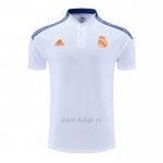 Camiseta Polo del Real Madrid 2022-2023 Blanco y Azul