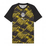 Camiseta Pre Partido del Borussia Dortmund 2026-2027 Negro Amarillo