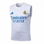 Camiseta de Entrenamiento Real Madrid Sin Mangas 2025-2026 Blanco Azul