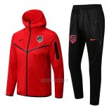 Chandal con Capucha del Atletico Madrid 2022-2023 Rojo