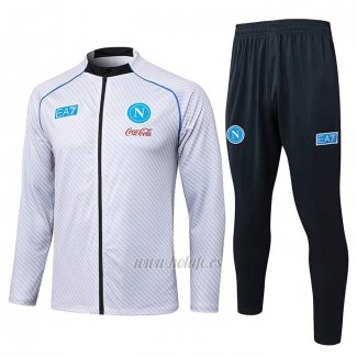 Chandal de Chaqueta del Napoli Nino 2025-2026 Blanco