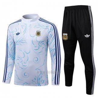 Chandal de Sudadera del Argentina Nino 2026-2027 Blanco