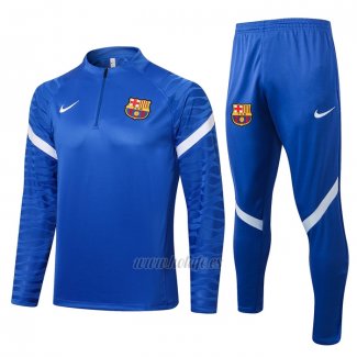 Chandal de Sudadera del Barcelona 2021-2022 Azul