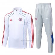 Chandal de Sudadera del Bayern Munich 2025-2026 Blanco Rojo