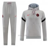 Chandal de Sudadera del Paris Saint-Germain 2021-2022 Gris