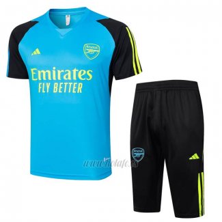 Chandal del Arsenal Manga Corta 2024-2025 Azul - Pantalon Corto