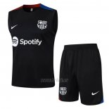 Chandal del Barcelona Sin Mangas 2024-2025 Negro