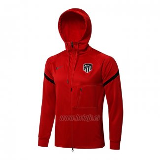 Chaqueta con Capucha del Atletico Madrid 2021-2022 Rojo