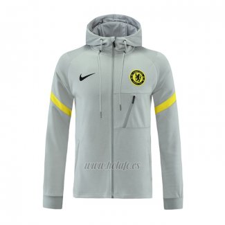 Chaqueta con Capucha del Chelsea 2021-2022 Gris