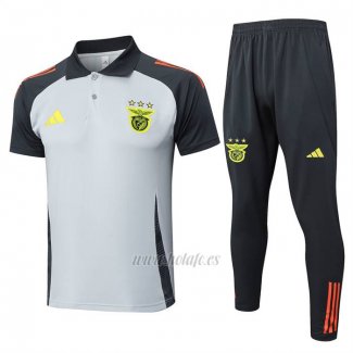 Conjunto Polo del Benfica 2024-2025 Gris