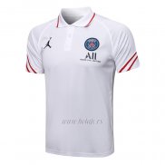 Polo Paris Saint-Germain Jordan 2021-2022 Blanco