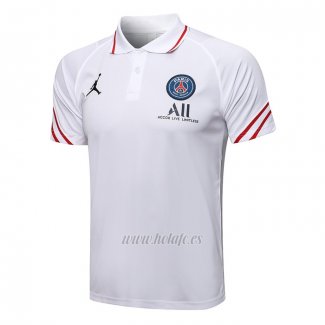 Polo Paris Saint-Germain Jordan 2021-2022 Blanco