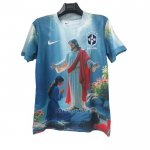 Tailandia Camiseta Brasil Jesus 2025-2026 Azul