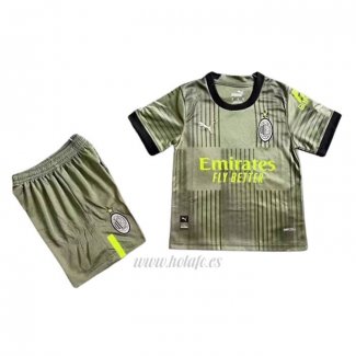 Camiseta AC Milan Tercera Nino 2022-2023