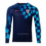 Camiseta Croacia Segunda Manga Larga 2022