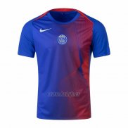 Camiseta Pre Partido del Paris Saint-Germain 2025-2026 Azul Rojo