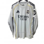 Camiseta Real Madrid Primera Manga Larga 2025-2026