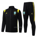 Chandal de Chaqueta del Brasil 2026-2027 Negro Amarillo