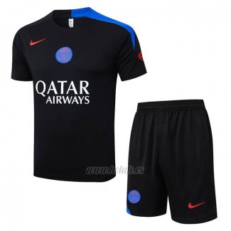 Chandal del Paris Saint-Germain Manga Corta 2025-2026 Negro - Pantalon Corto