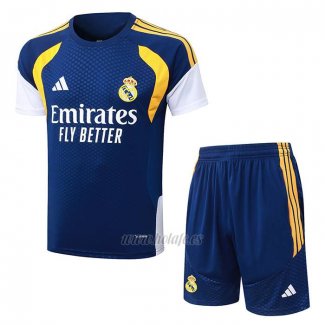 Chandal del Real Madrid Manga Corta 2026-2027 Azul - Pantalon Corto