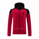 Chaqueta con Capucha del AC Milan 2024-2025 Rojo