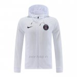 Chaqueta con Capucha del Paris Saint-Germain 2022-2023 Blanco