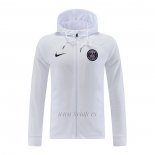 Chaqueta con Capucha del Paris Saint-Germain 2022-2023 Blanco