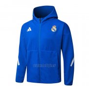 Chaqueta con Capucha del Real Madrid 2025-2026 Azul
