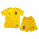 Camiseta Portugal Portero Nino 2024 Amarillo