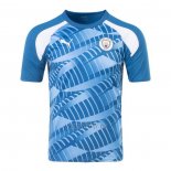 Camiseta Pre Partido del Manchester City 2023 Azul