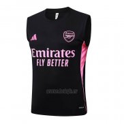 Camiseta de Entrenamiento Inter Miami Sin Mangas 2025-2026 Negro Rosa